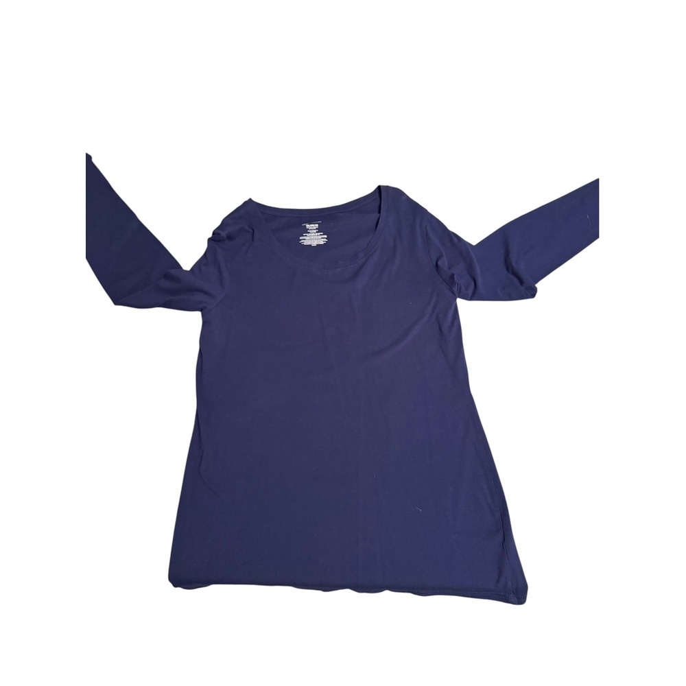 No Boundaries Womens XXL Navy Blue Long Sleeve Scoop Neck T-Shirt NJ46T100CA